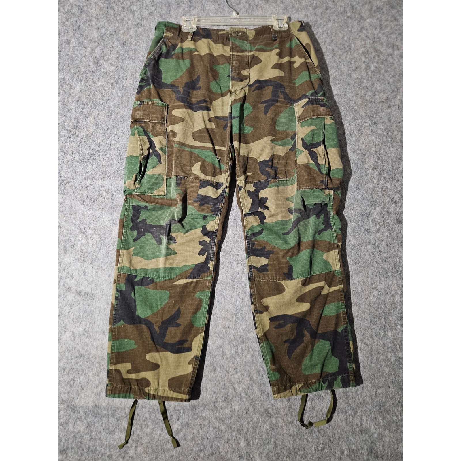 Vtg Us Army Combat Trousers Woodland Camouflage Pattern Mens Medium Short Bdu
